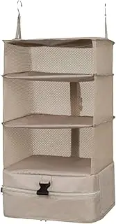 [AZIDWERYQ] Hanging Suitcase Organizer 26x12x12 Inch Compression Carry on Closet Suitcase with Hooks & Mesh Foldable Hanging Packing Cubes for Travel Clothes Storage Carry on Closet