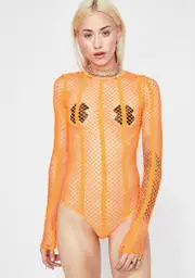 Bitter Neon Emotionz Fishnet Bodysuit