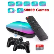 Super Console HK1 Android 9 Smart TV Box 256GB 50000+ Games Amlogic S905X3 N64