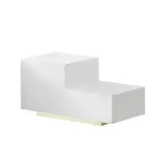 Bedside Tables LED 2 Drawers - REMI White