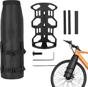 Hogvinnatil Front Fork Bicycle Bags, Bicycle Fork Bag - Mountain Bike Pannier Rack, Bicycle Backpack, Water Bottle Holder - Mounting Bracket, Bicycle Bags, Multifunctional for