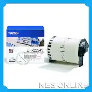2xBrother Genuine DK-22243 WHITE CONTINUOUS PAPER ROLL 102MMx30.48M QL1060N/1050