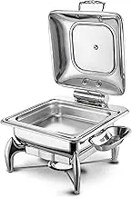 Food Heated Buffet Servers - Buffet Trays with Lids,Table Buffet Heaters,Portion Control Trays,Hostess Trolley Food Warmers,Buffet Food Warmers Catering
