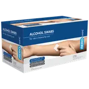 AEROWIPE 70% Isopropyl Alcohol Swab 3 x 3cm Box/100