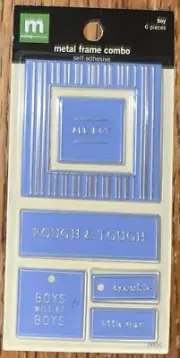 Making Memories METAL FRAME COMBO All Boy Will Be Boys Rough & Tough Little Man