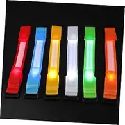 Happyyami 6PCS LED Glow Bracelets Nylon Flashing Wristbands for Parties Rave Events and Outdoor Activities Comfortable and Lightweight Glow Dark Dance Floor Props