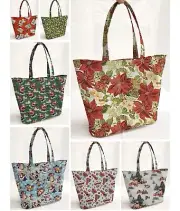 Christmas Reusable Fabric Gift Bags and/or Tote Bags (7 Patterns Available)