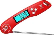 DOQAUS Digital Meat Thermometer, Instant Read Food Thermometer for Cooking, Kitchen Thermometer Probe with Backlit & Reversible Display, Cooking Thermometer Temperature for Turkey Grill BBQ Candy
