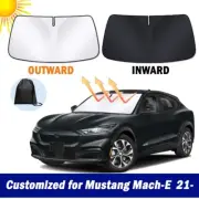 New Thick Foldable Windshield Sun Shade for Ford Mustang Mach-E 2021- Sun Visor (for: Ford)