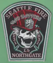 SEATTLE WASHINGTON ENGINE 31 LADDER 5 MEDIC 31 COMPANY FIRE PATCH NORTHGATE