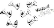 QUMIIRITY Guitar Tuning Keys Chrome Guitar Tuning Keys Locking Tuners Set Easy to Install