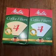 800 Melitta #4 Super Premium Cone Coffee Maker Filters Percolator 8 Boxes NEW