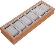 Healeved Wooden Jewelry Box Organizer Elegant Watch Display Case for Home Bracelet Storage Tray present Packing for Watches Jewelry