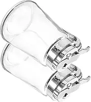 JECOMPRIS 2Pcs Condiment Dispenser Dripless Honey Sugar and Dispenser for Kitchen Stylish and Leak Design for Sauces and Syrups