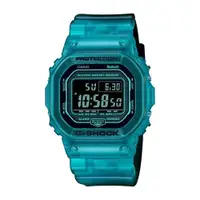 在飛比找ETMall東森購物網優惠-【CASIO 卡西歐】G-SHOCK 藍牙 半透明 漸變炫藍