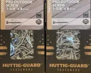 10 Pounds Huttig-Guard 1 5/8" x 8 Pro Outdoor Decking Screws w/T-20 Star Drive