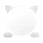 Cat Ear Vanity Tabletop 3 Colors Light Strip Touch LED Makeup Mirror 450mm White