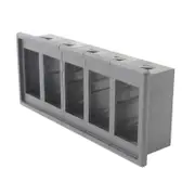 Switch Boss 5 Gang Black Poly Rocker Switch Housing Panel