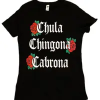 在飛比找蝦皮購物優惠-最新棉質 Chula Chingona Cabrona 襯衫