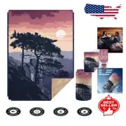 Ultra Soft, Portable Sherpa Blanket - Ideal for Camping, Hiking & More 78"x56"