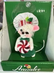 ANNALEE Peppermint Chef Mouse 3" Christmas Ornament #710821 New in Box