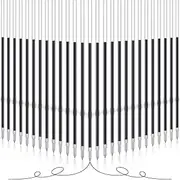 Outus 60 Pieces 0.7 mm Black Ballpoint Pen Refills, Fine Tip, 107 mm Length, 60 Pack