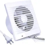 6 Inch Wall-Mounted Exhaust Fan, 18W Ventilation Extractor with Anti-backflow...