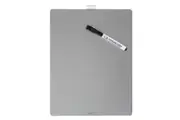 Quartet Frameless 21.6x28cm Magnetic Tile Board Stationery w Marker Silver