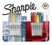 Sharpie Permanent Marker – Fine - Assorted 24 Count - Mystic Gem and Core Colors