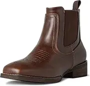 [J's.o.l.e] Cowboy Boots for Men Western Square Toe Ankle Chelsea Boots