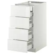 METOD base cb 4 frnts/2 low/3 md drwrs, white Maximera/Ringhult white, 40x60x80 cm