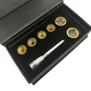Sliver Gold Plated Trumpet Mouthpiece Set bB C key 3C 2C 2B 3B Brass