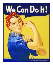 We Can Do IT! American USA Recruiting Counted Cross Stitch Chart Pattern