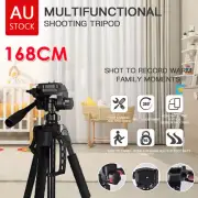 168CM Professional Camera Tripod Stand Mount Phone Holder For iPhone DSLR Travel