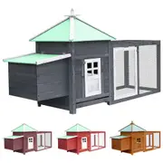 Outdoor Chicken Coop Hen House Pet Carrier Small Hutch Multi Colours vidaXL