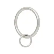 Ivilon Drapery Eyelet Curtain Rings - 1.7" Ring Loop for Hook Pins, Set of 14 -