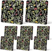 8Pcs Patio Cushion Covers Stretch Outdoor Couch Cushions Slipcovers Replacement Washable Furniture Protector with Elastic Bottom Sofa Chair Seat Cover