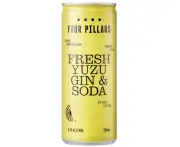 FOUR PILLARS YUZU GIN & SODA 250ML (4 PACK)