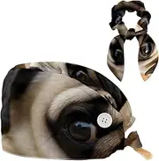 [YTYVAGT] Scrub Caps Women,Scrub Hats Suitable for Women,Puppy Animal Dog Pattern