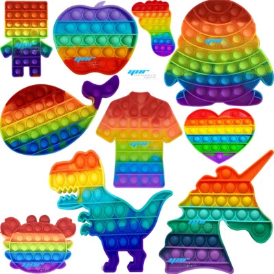 Push Pop Kids Toy Bubble Special Needs Silent Sensory Fidget Autism Classroom