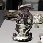 Backflow Incense Burner Dragon Gift Ceramic Statue for Yoga Relaxation Table