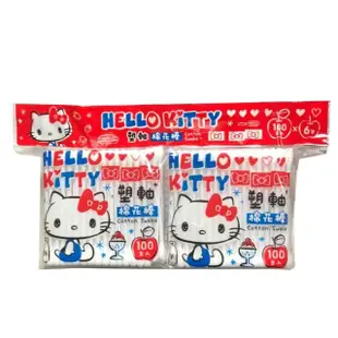 【SANRIO 三麗鷗】HELLO KITTY 凱蒂貓塑軸棉花棒超值補充包 100支 x 36包