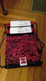ecko unltd. Cinch Sack Black and Red Sharpie Collection New with Tags