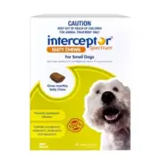 Interceptor Spectrum Chews for Small Dogs 4-11kg Green Allwormer 3 pack