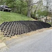Ground Grid 2" Depth - Permeable Mud Slope Control Grids Perfect for Gardens, Driveways, Pathways, Slope(6x9m/19.7x29.5ft)