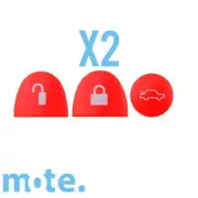 2 x To Suit Holden Commodore 3 Red Buttons Set Car Remote Key VS VT VX VY VZ WH