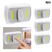4 Pack Wall Night Lights Cob Led Battery Operated Dual Wireless Magnetic