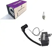 Ignition Coil with spark plug #4137-400-1350 Fit For STIHL FS75 FS80 FS80R FS85 FS85R Grass Trimmer, Replace Part 4137-400-1350