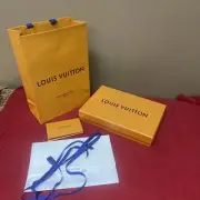Louis Vuitton Paper Bag 14x10x4.5 Magnetic Flip Gift Box 12x8x2 Ribbon Tissue