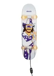 Enjoi Dedz Body Slam Macho Man White and Purple - Whiskertin Skateboard Light